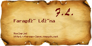 Faragó Léna névjegykártya